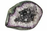 Amethyst Geode With Polished Face - Uruguay #151293-1